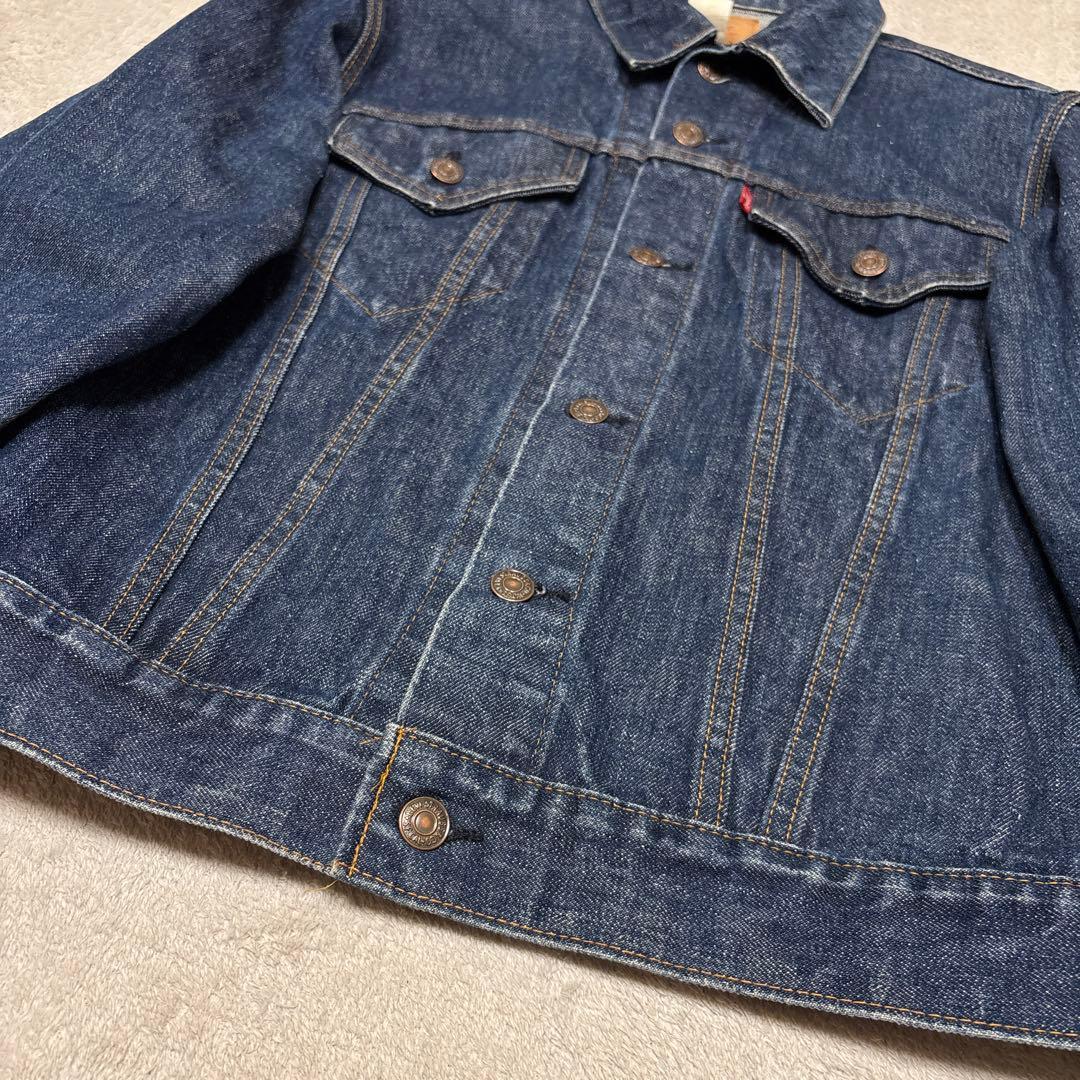 濃紺美品◎70sリーバイス 70505 USA製デニムジャケット40ケアタグ