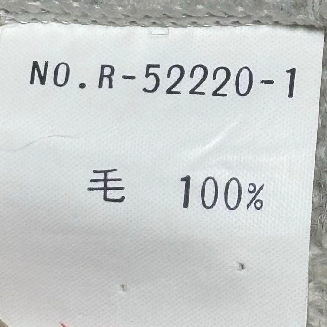 英国王室御用達 HARDY AMIES 立体ロゴ刺繍 ケーブルニット 日本製