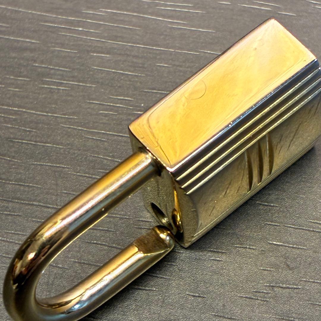 HERMESエルメス カデナ 127番 ゴールド 24Kメッキ 鍵付き 南京錠