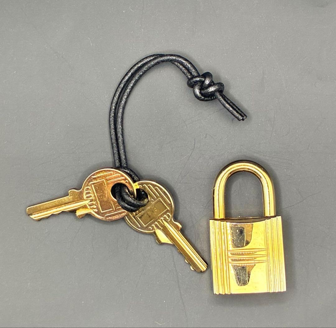 HERMESエルメス カデナ 127番 ゴールド 24Kメッキ 鍵付き 南京錠