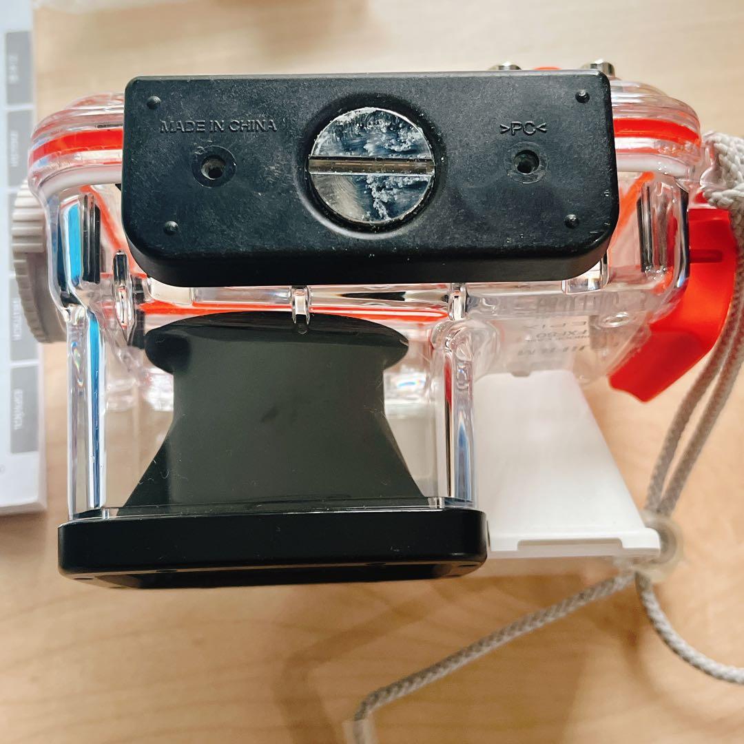 FUJIFILM F80EXR赤 コンパクトデジタルカメラ　防水プロテクター付き