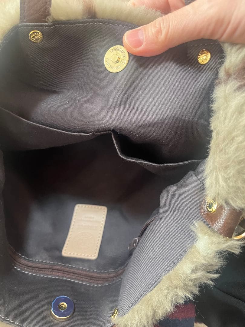 russet ラシット モノグラム　ファー　ショルダー　バッグ