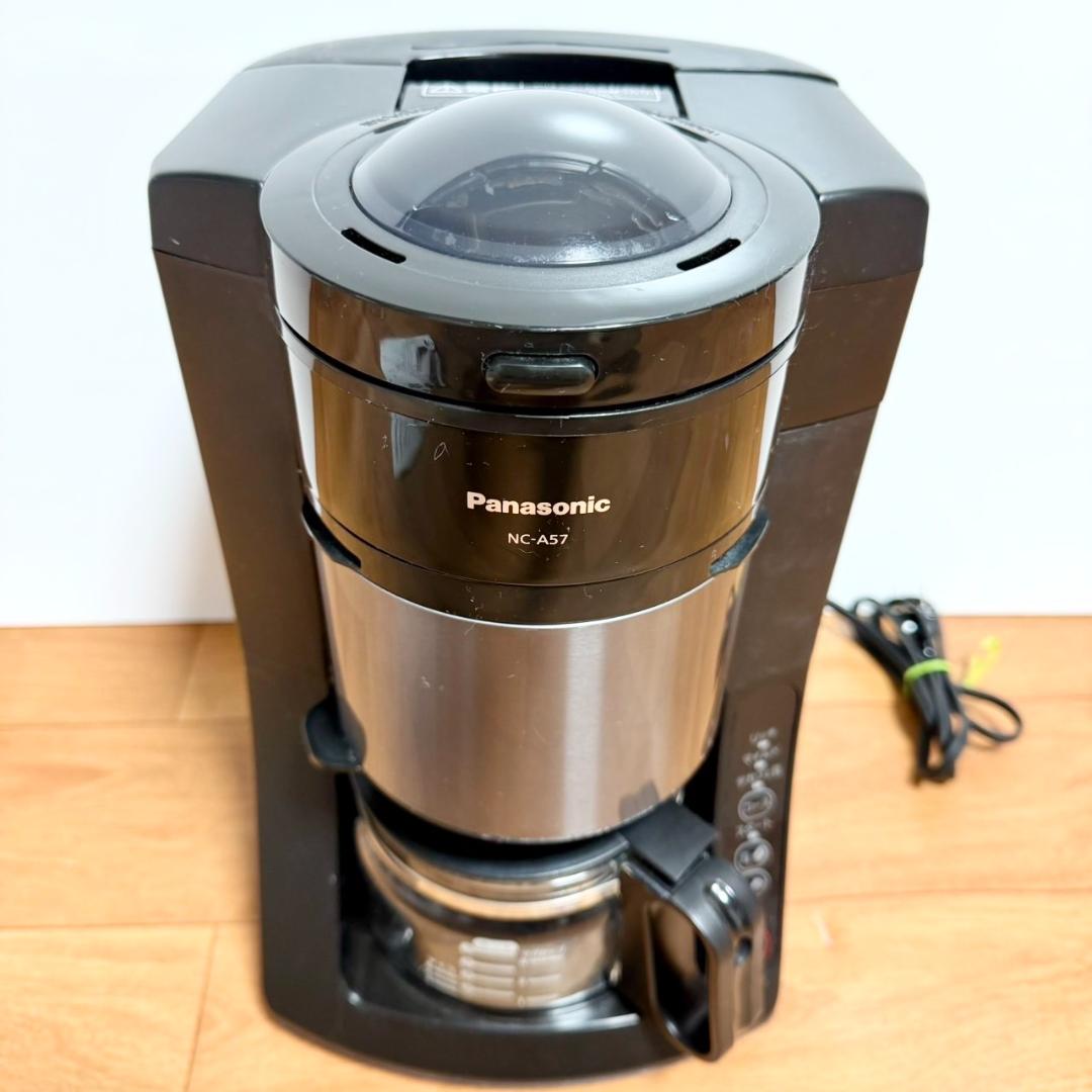 ☆ パナソニック NC-A57 K 全自動ミル付 コーヒーメーカー 沸騰浄水機能