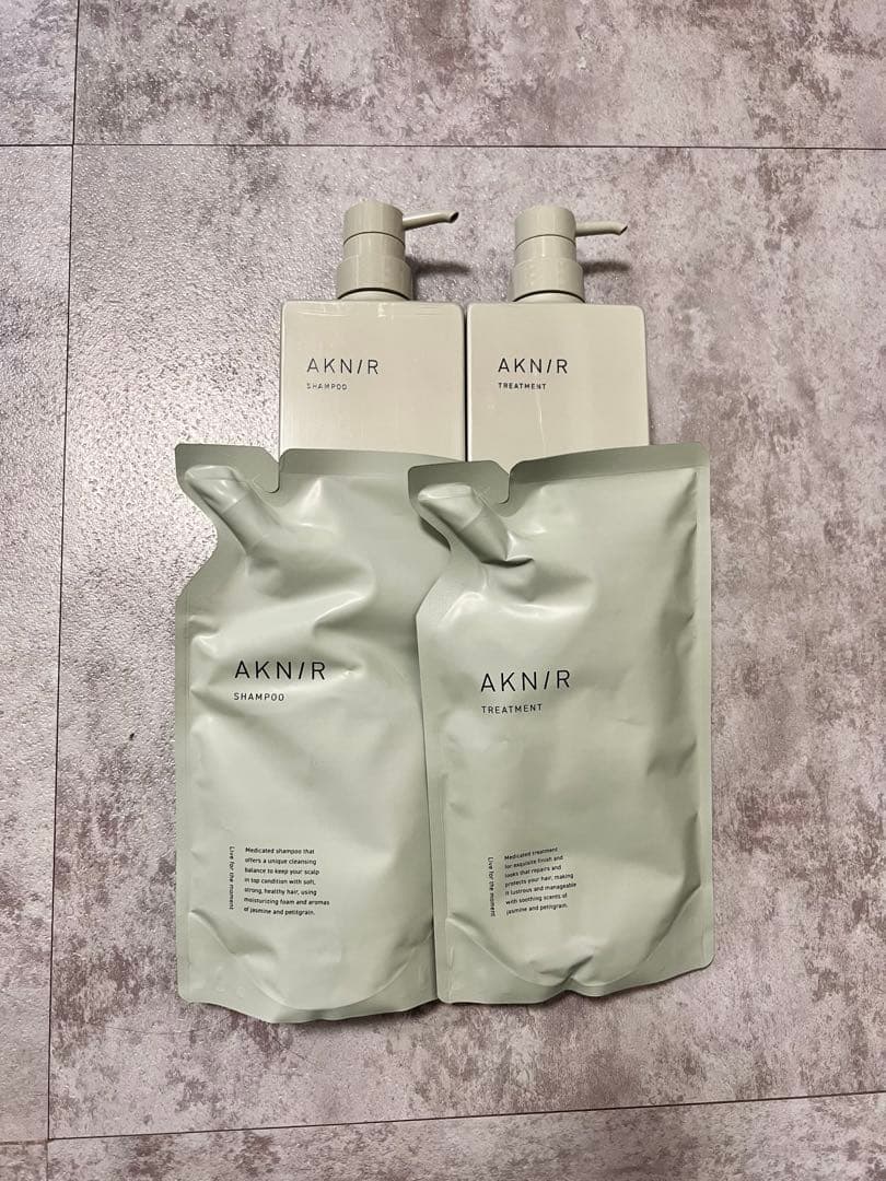 AKNIR シャンプーセット ポンプボトル+詰替