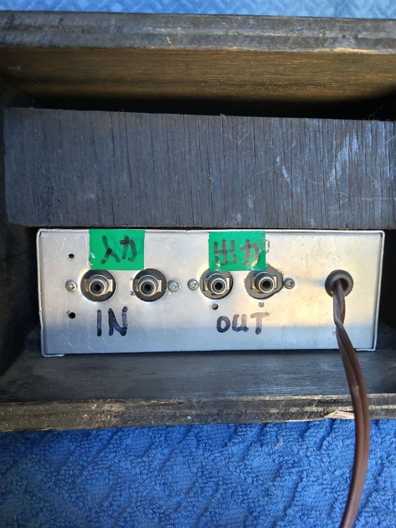 自作 マイク付き NF ステレオプリアンプ動作品の出品です。