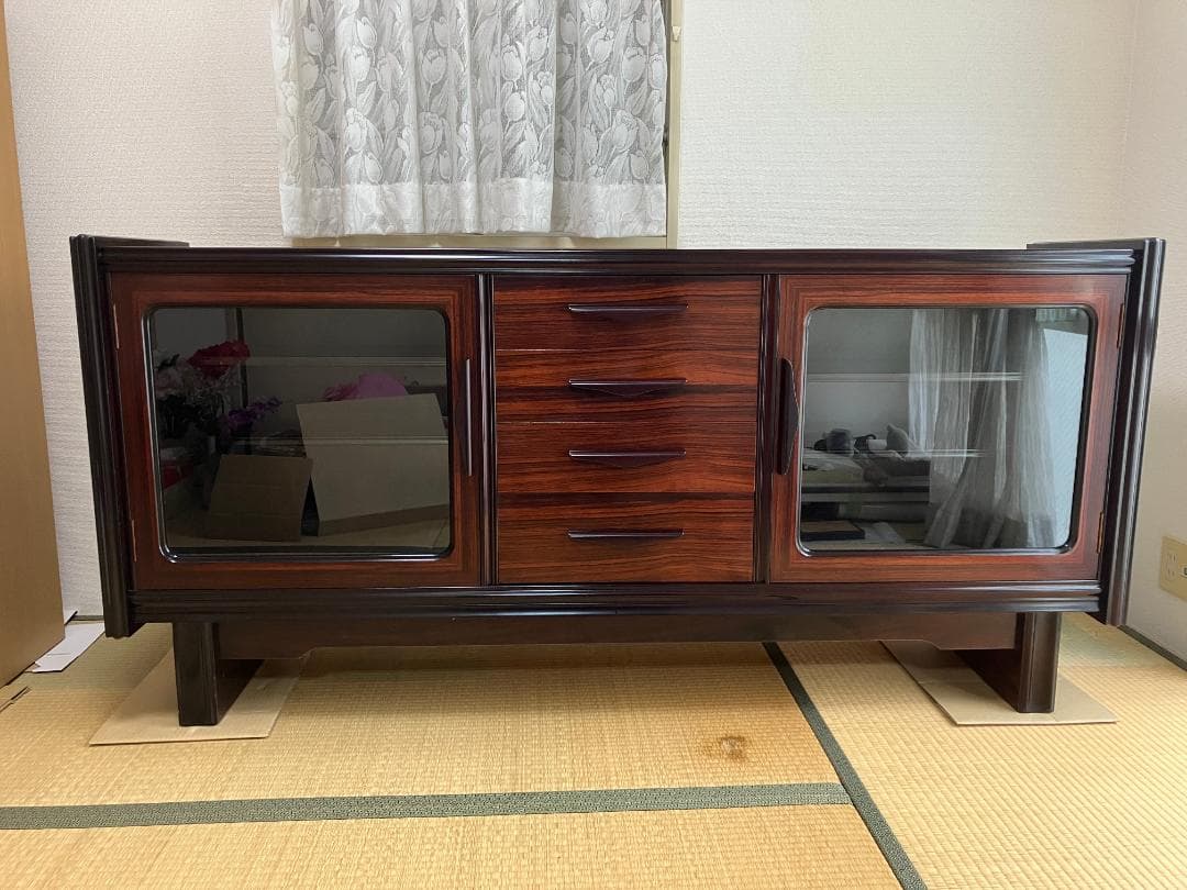 【最終出品】TAKEDOMI製！昭和レトロ　ローズウッド　サイドボード　希少品