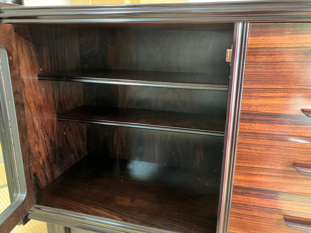 【最終出品】TAKEDOMI製！昭和レトロ　ローズウッド　サイドボード　希少品