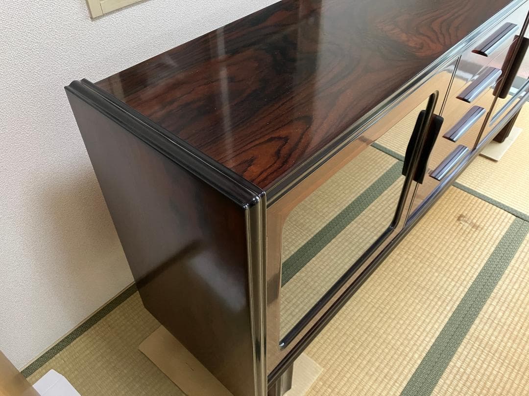 【最終出品】TAKEDOMI製！昭和レトロ　ローズウッド　サイドボード　希少品