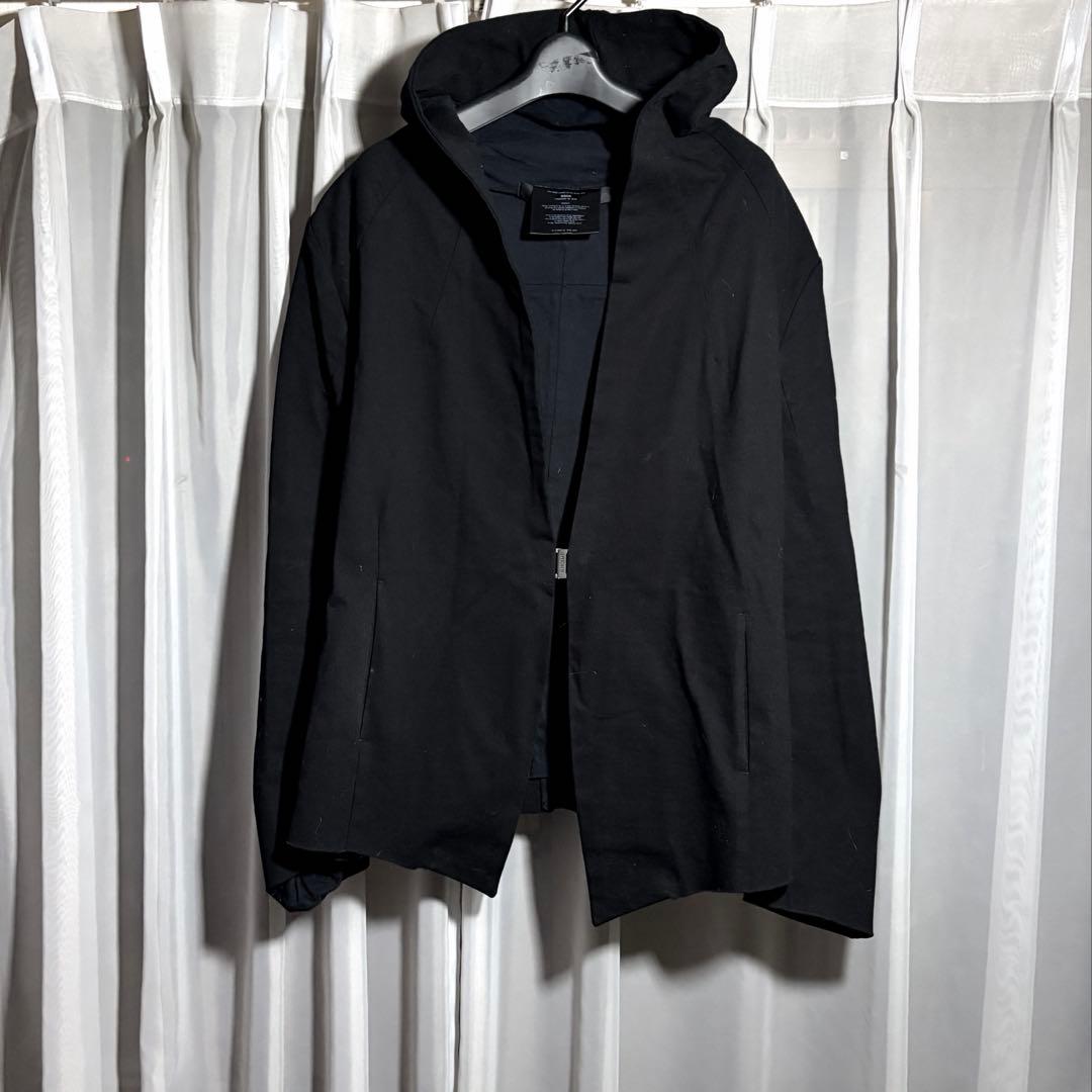 DIRAIN ノーカラーフードジャケット　立体裁断　julius