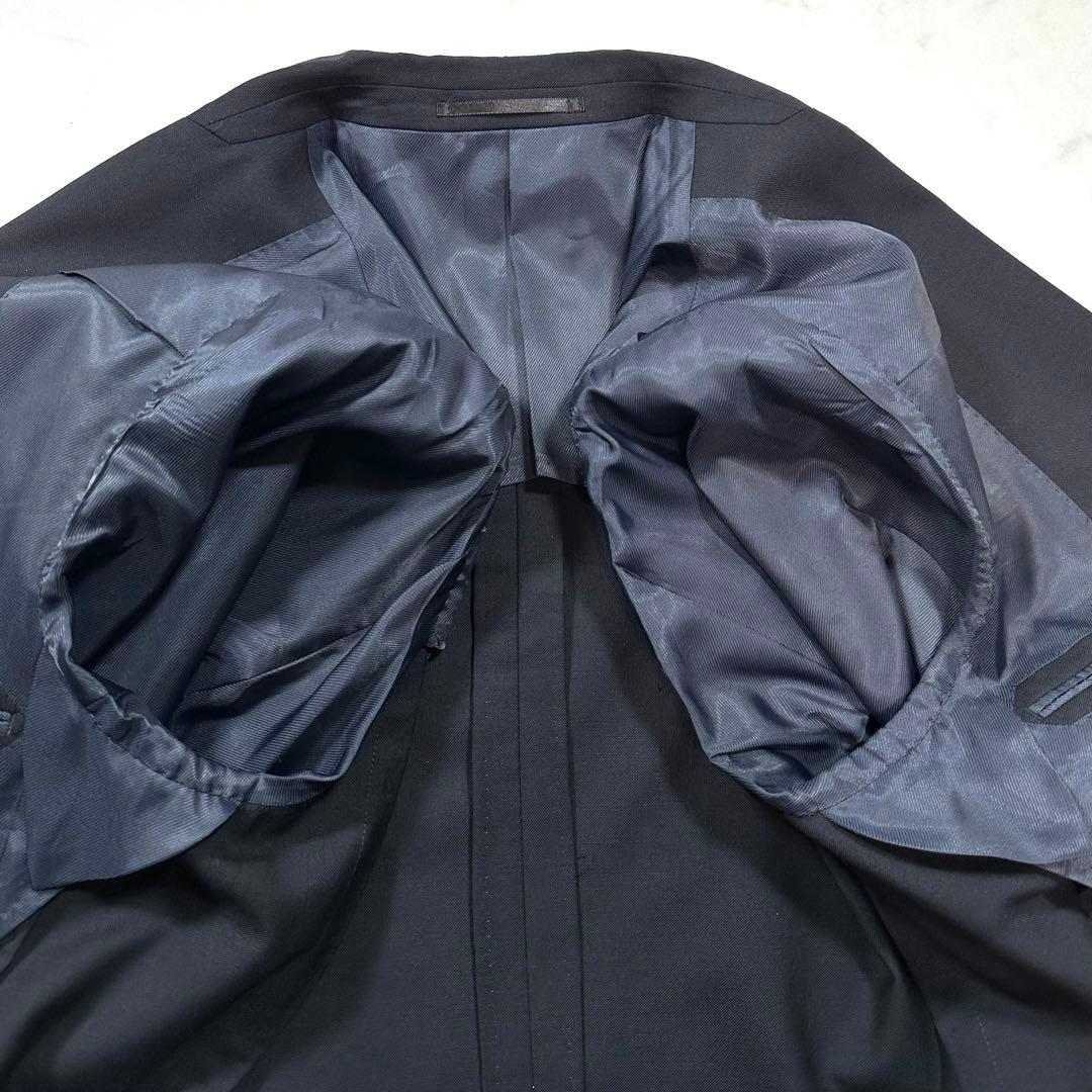 L相当23AW◎EDIFICE モヘヤミックス トロピカルウール 紺ブレザー48