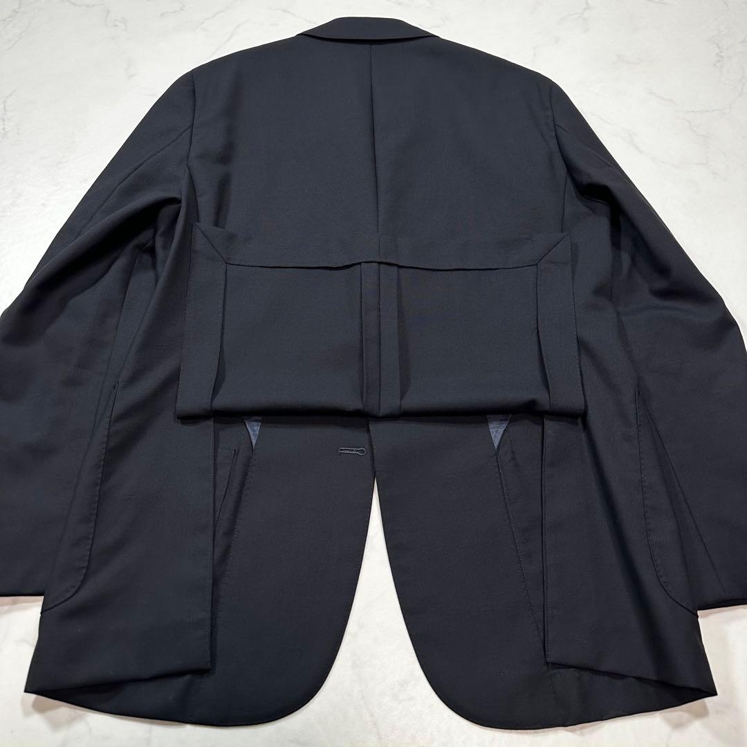 L相当23AW◎EDIFICE モヘヤミックス トロピカルウール 紺ブレザー48