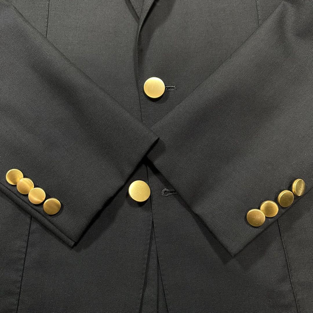 L相当23AW◎EDIFICE モヘヤミックス トロピカルウール 紺ブレザー48