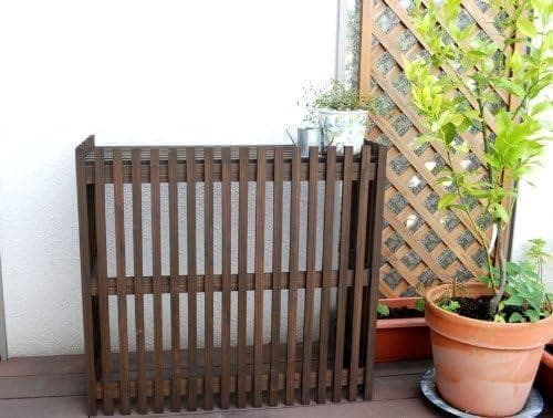 ガーデンガーデン エアコン室外機カバー ダークブラウン MAC-875LIGHT