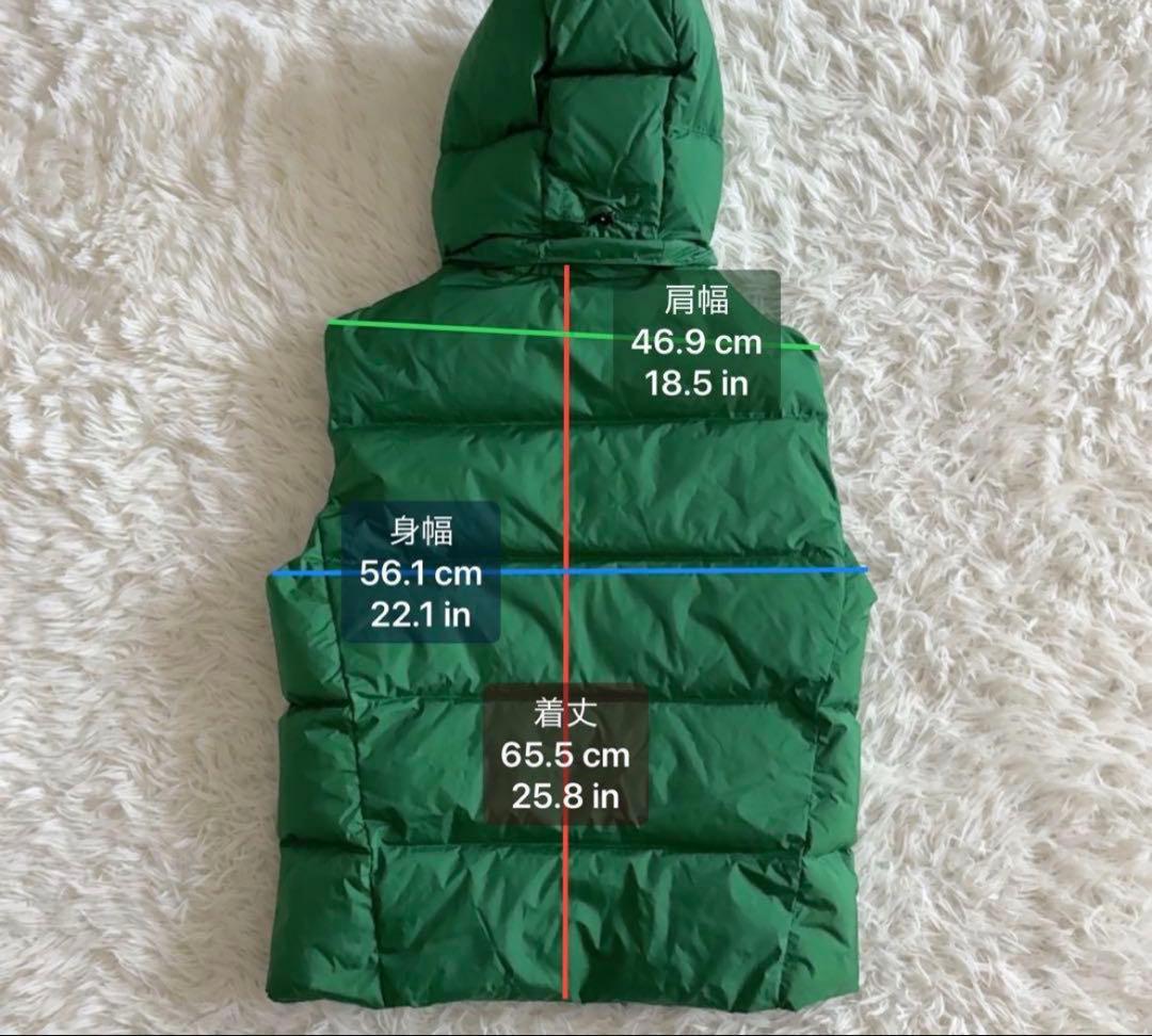 ポロバイラルフローレン フード付きダウンベスト ビッグポニー メンズM 星条旗