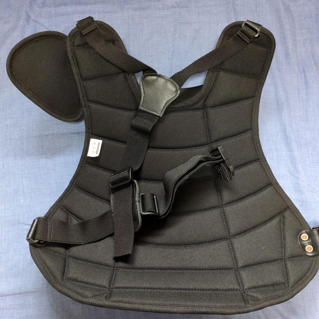 硬式ミズノキャッチャー防具セット 紺 ヘルメット付き