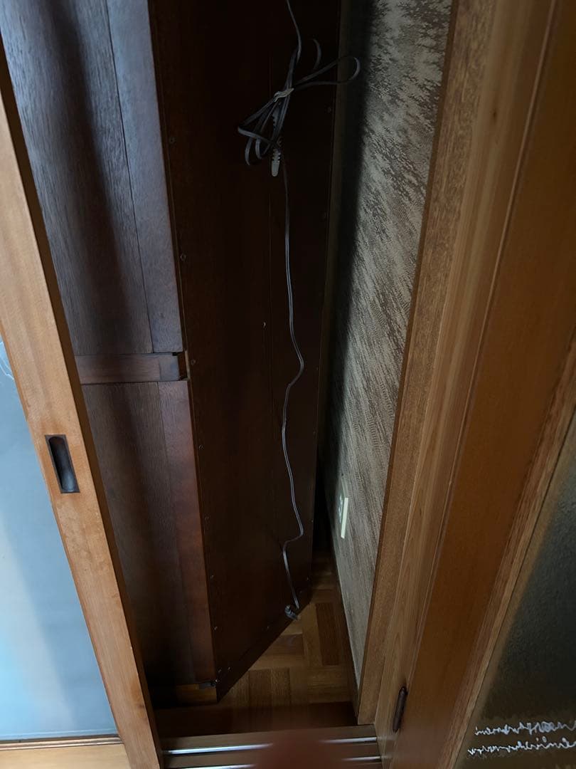 ダークブラウン コーナーガラスケース/カップボード/リビング収納