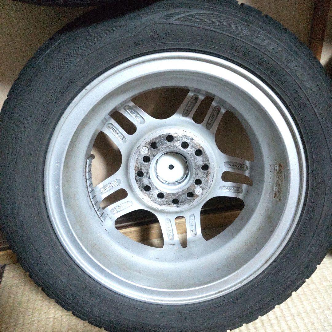 アルミホイール付きスタッドレスタイヤ 155×65R13