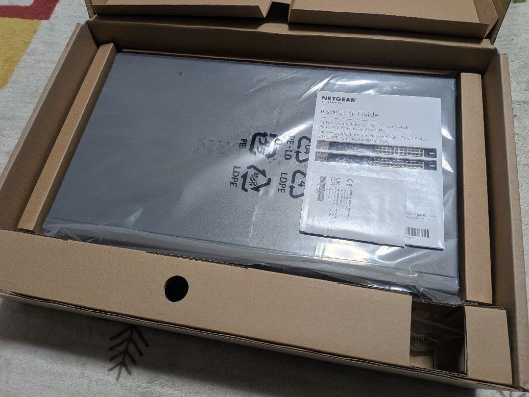 ちさと出品 POE+対応 190Wギガ24ポートクラウドスイッチ