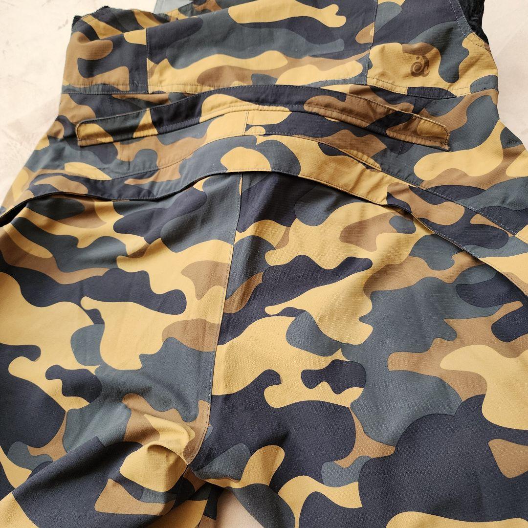 ■P.RHYTHM■スノーボード・スキーウェア ビブパンツ 迷彩