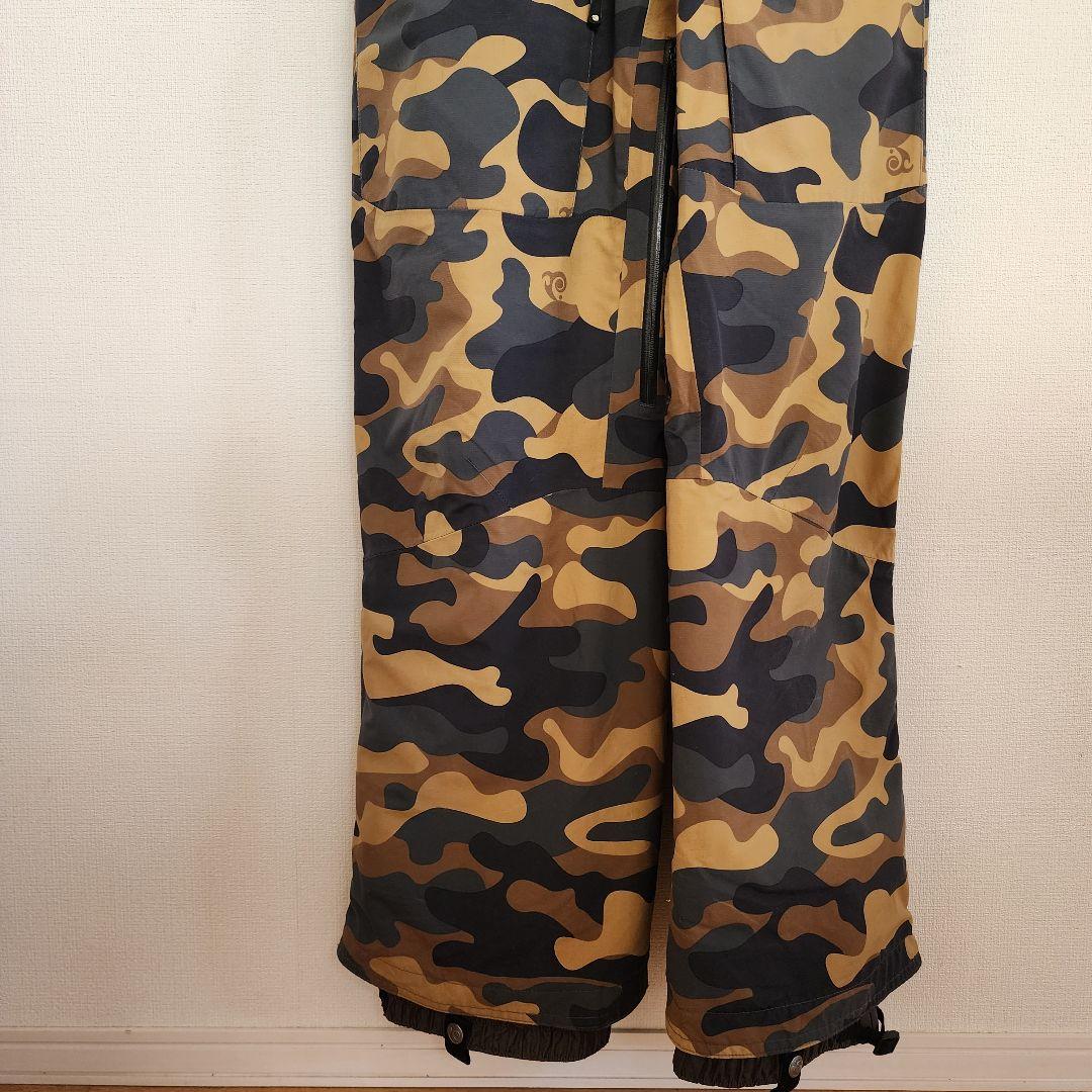■P.RHYTHM■スノーボード・スキーウェア ビブパンツ 迷彩