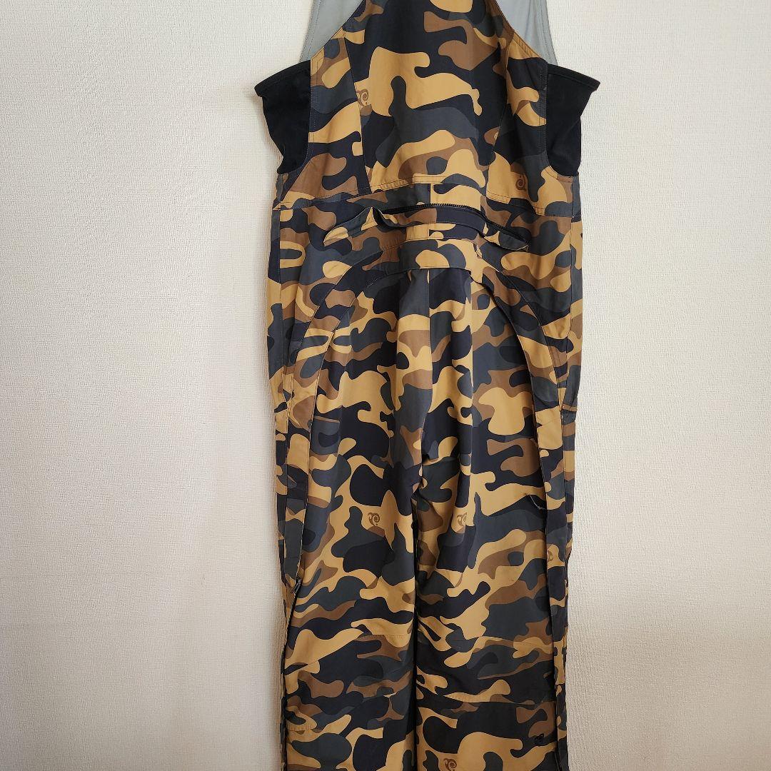 ■P.RHYTHM■スノーボード・スキーウェア ビブパンツ 迷彩