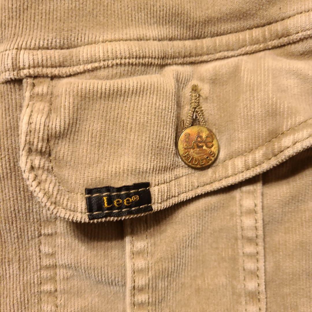 Lee Riders サイズＬ　ベージュ コーデュロイジャケット(伸縮性あり)
