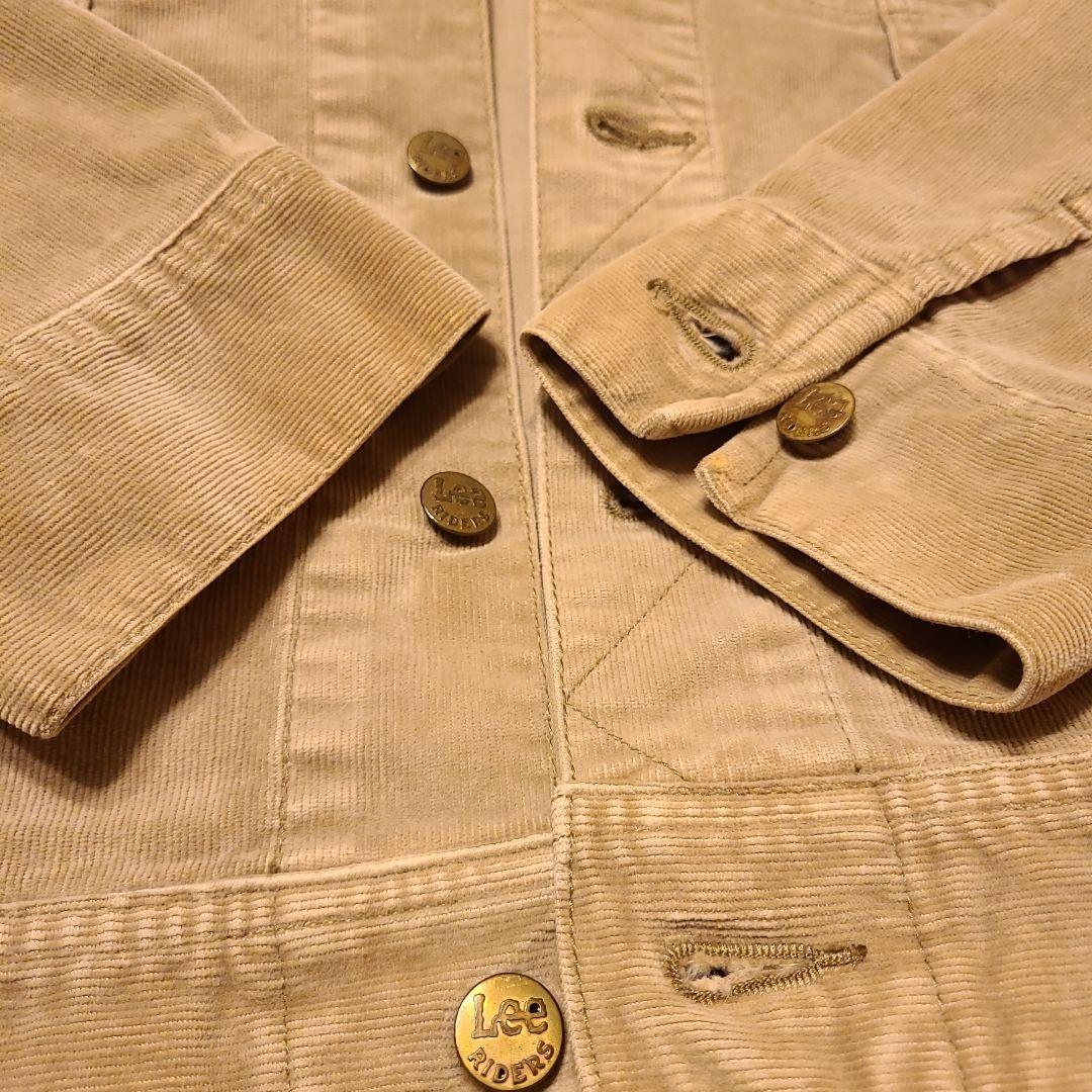Lee Riders サイズＬ　ベージュ コーデュロイジャケット(伸縮性あり)