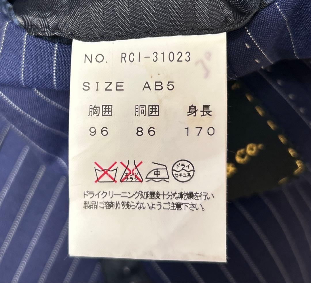 Ryu_wt.17　【極美品】MALE&Co セットアップスーツ ネイビー