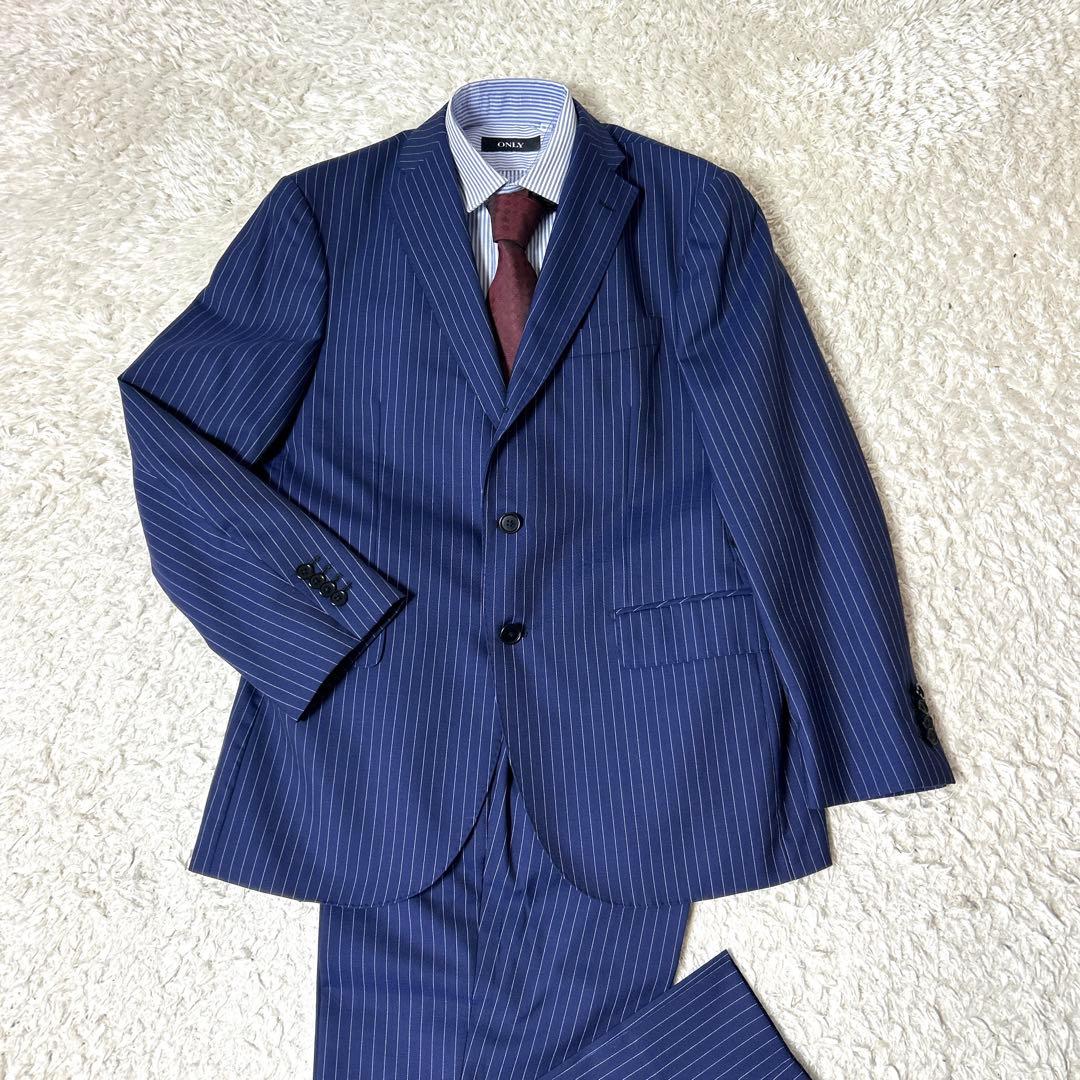 Ryu_wt.17　【極美品】MALE&Co セットアップスーツ ネイビー