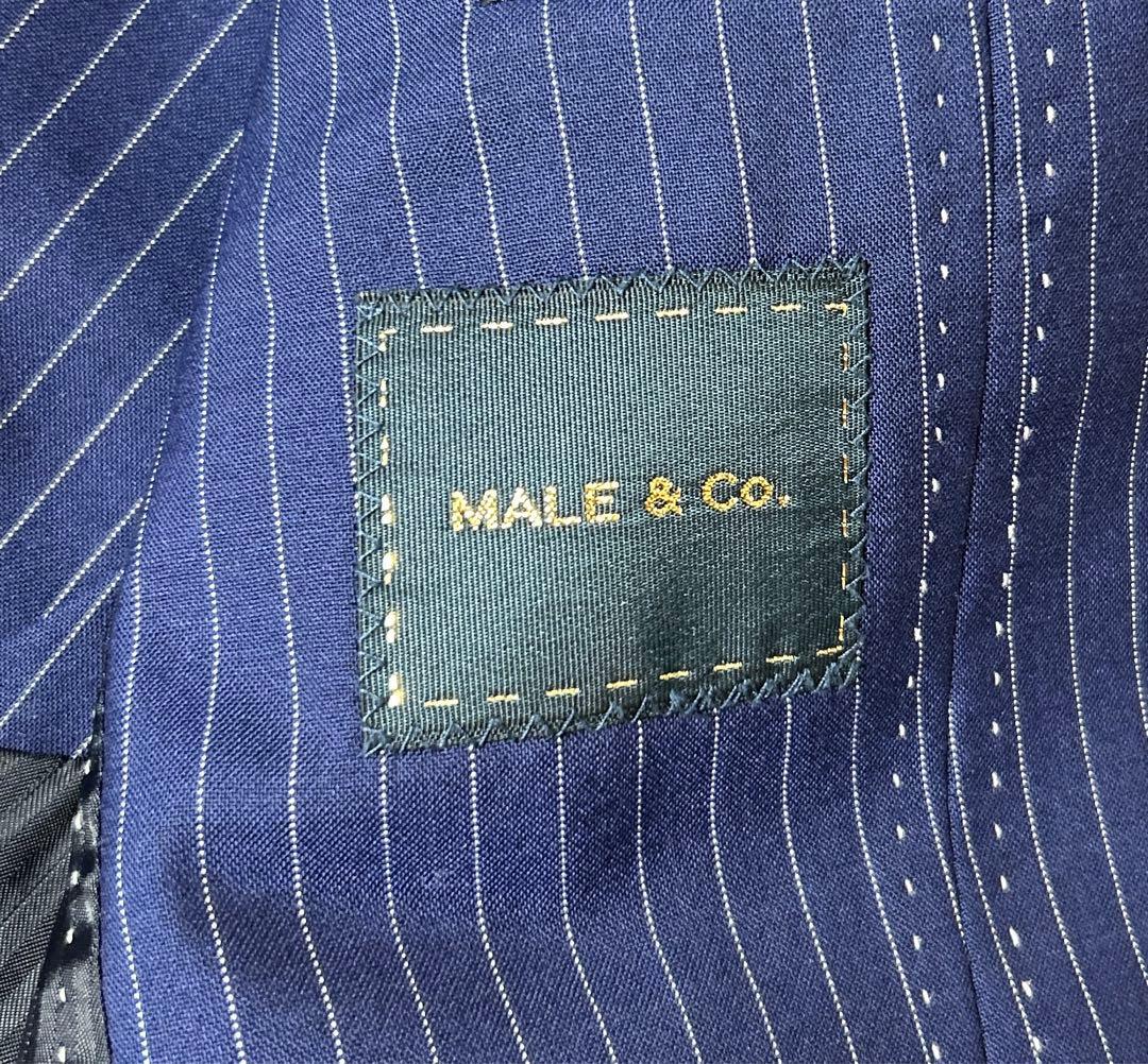 Ryu_wt.17　【極美品】MALE&Co セットアップスーツ ネイビー