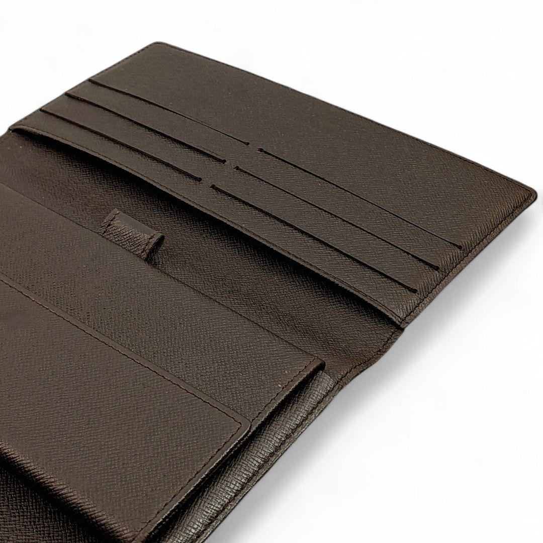 美品 ルイヴィトン ダミエ エベヌ ポルトトレゾール インターナショナル 長財布