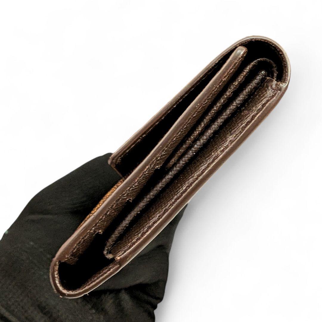 美品 ルイヴィトン ダミエ エベヌ ポルトトレゾール インターナショナル 長財布