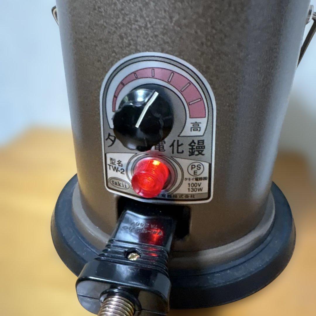 みや【新品未使用】タキイ和裁電化鏝 ランプ付 和裁コテ タキイ製 鏝２本付