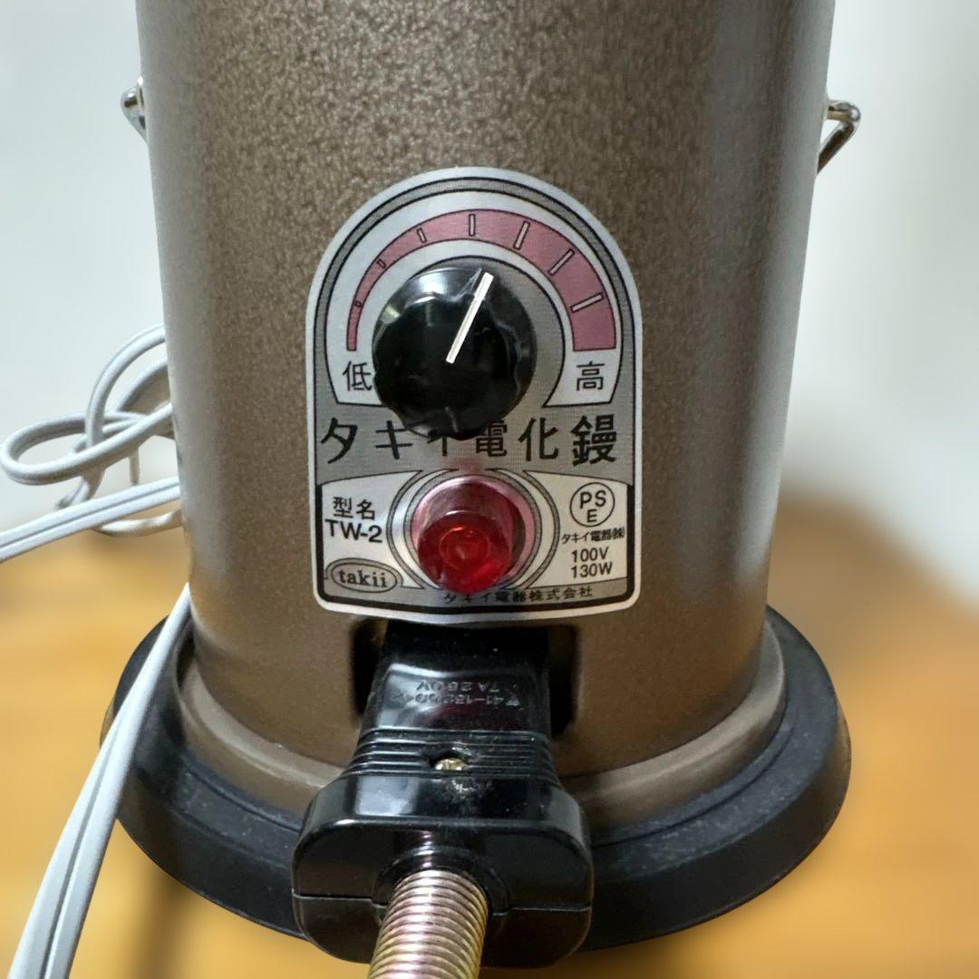 みや【新品未使用】タキイ和裁電化鏝 ランプ付 和裁コテ タキイ製 鏝２本付