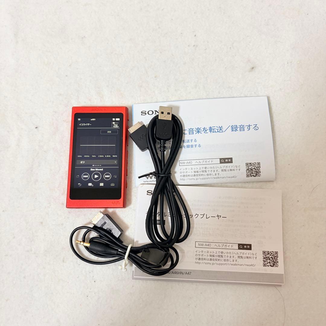 SONY WALKMAN NW-A45 ウォークマン ハイレゾ 赤 レッド