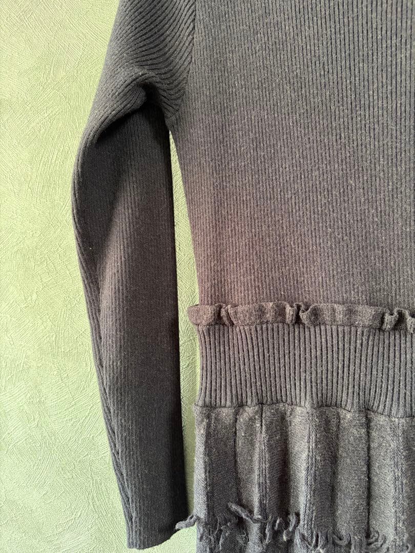 ランバンオンブルー　ネイビーロングワンピース　38