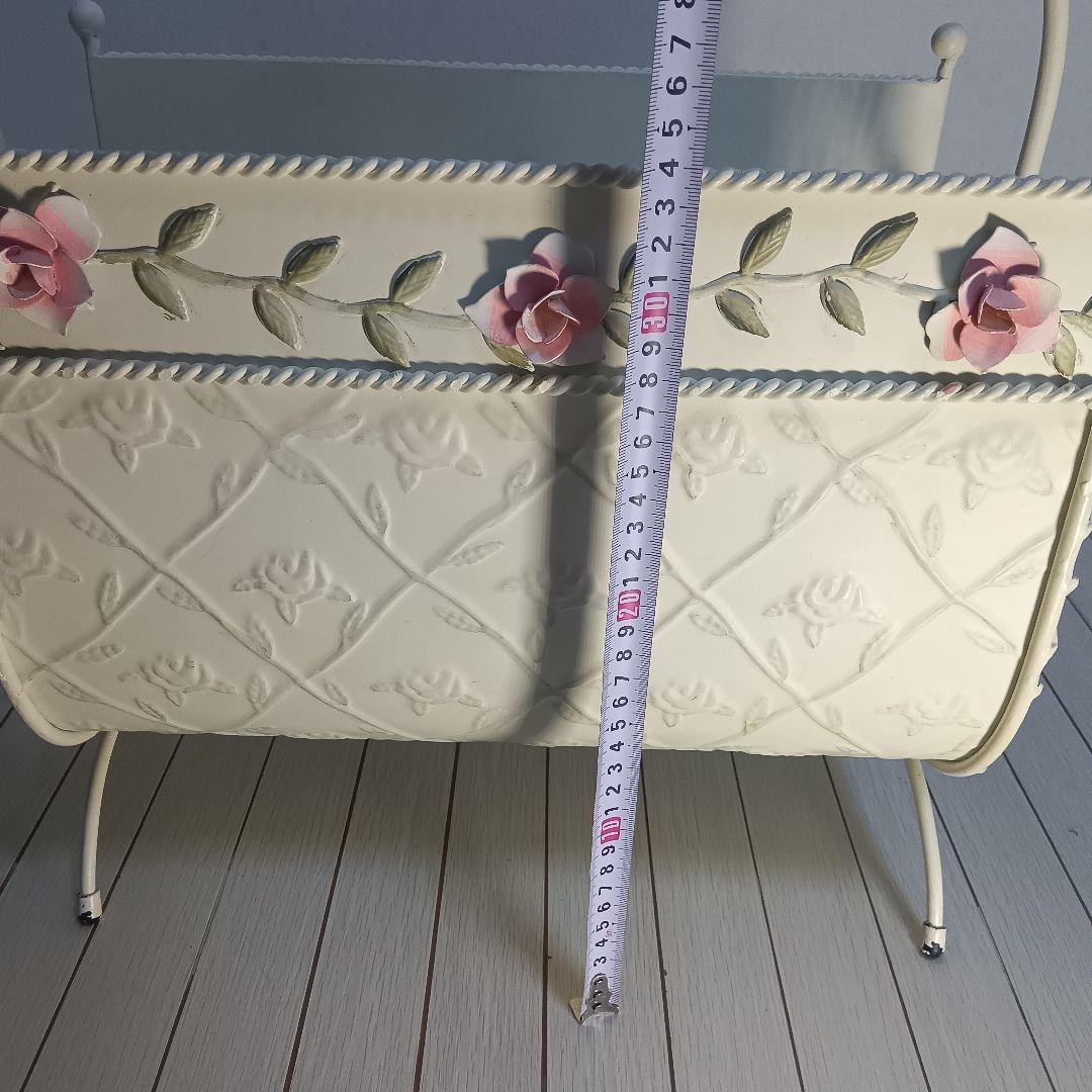 ロココ調　薔薇　マガジンラック　姫系インテリア