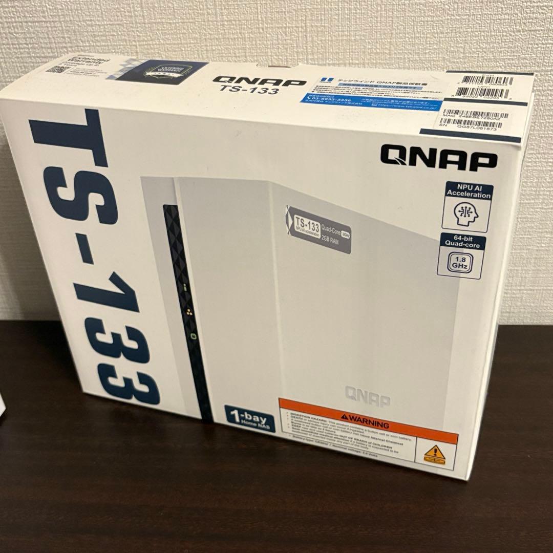 QNAP NAS TS-133 8TBハードディスク付