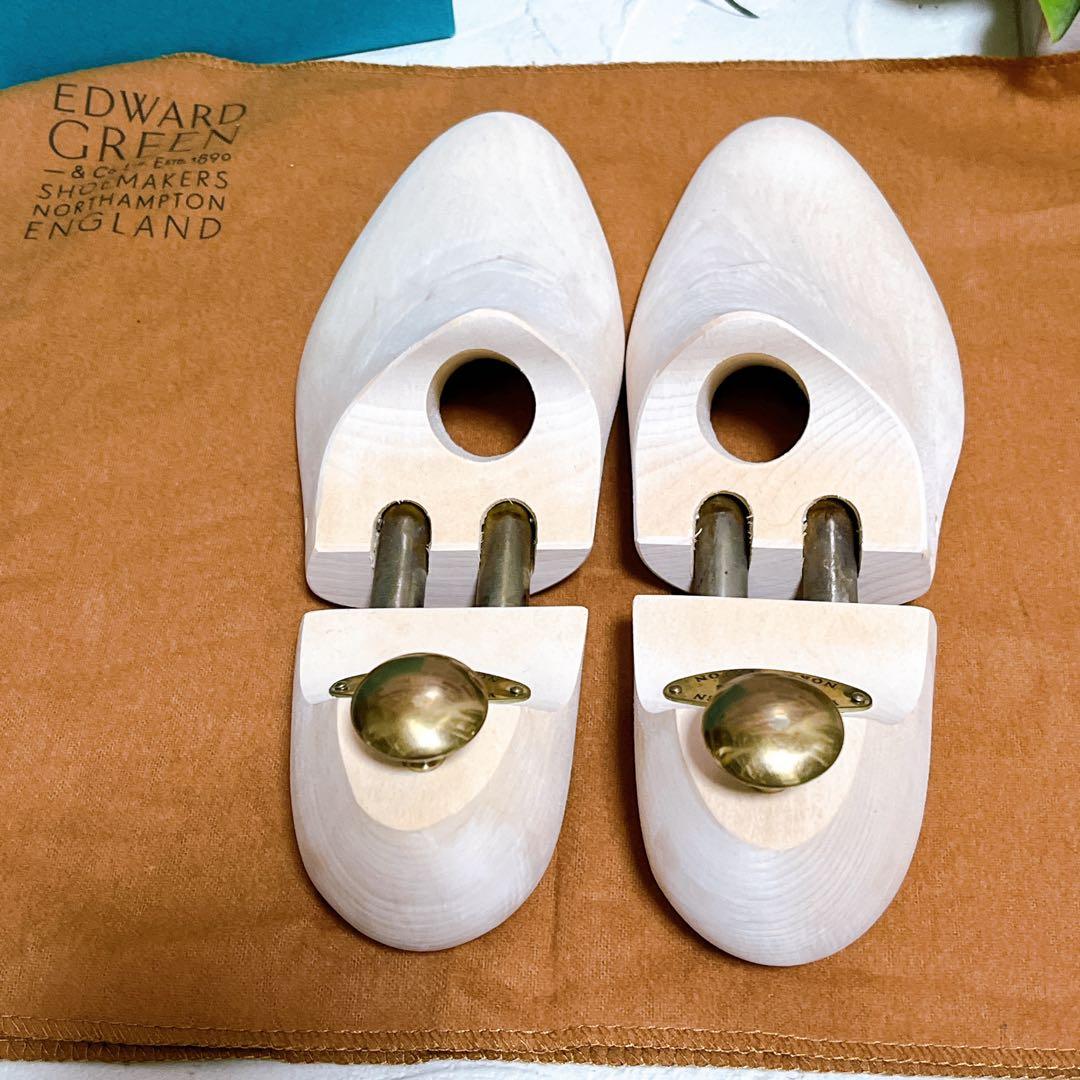 極美品【エドワードグリーン】ドレスシューズ 高級革靴 濃茶 6.5 英国製 箱付