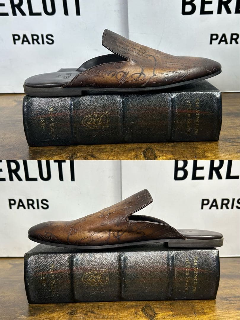 美品　22.4万円　BERLUTI サイラス ミュール　スリーパー　8