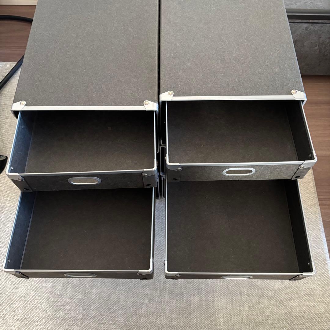 無印良品　廃盤　硬質パルプボックス・引出式・2段　２個セット