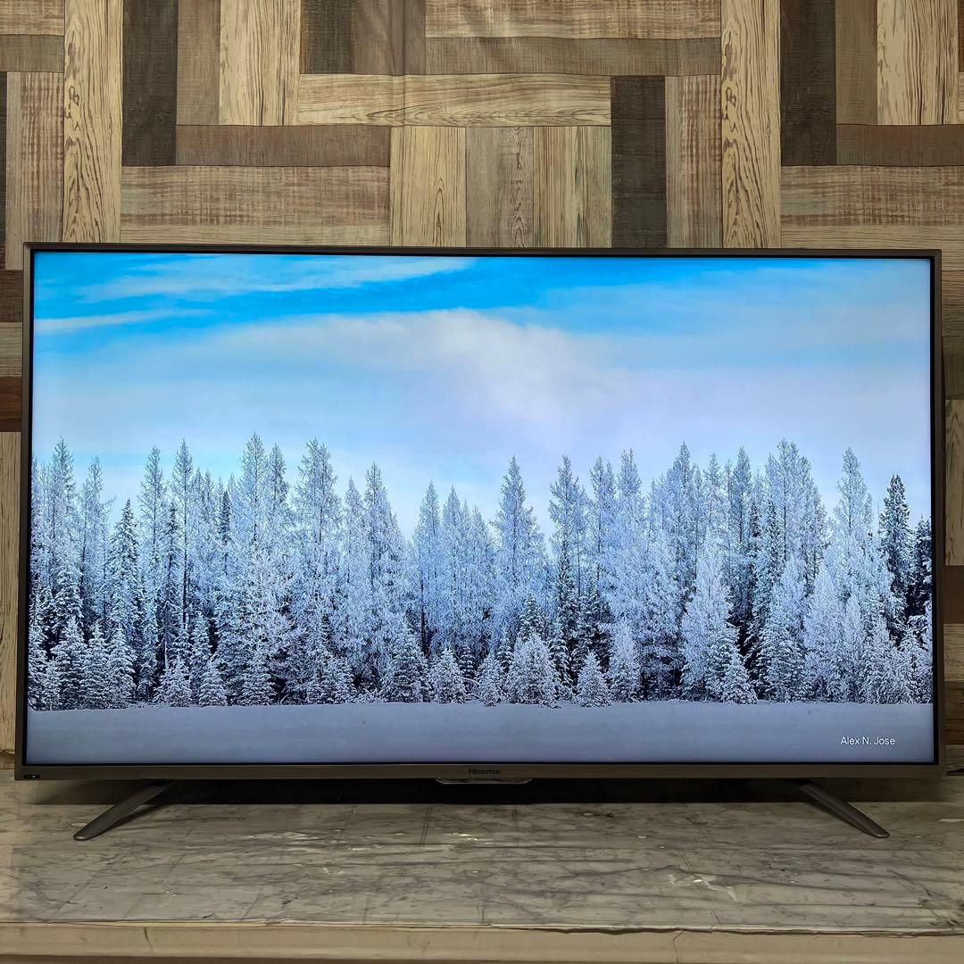 即日受渡❣️全国送料込ハイセンス50型4K液晶テレビ外付けHDD裏番組録画対応