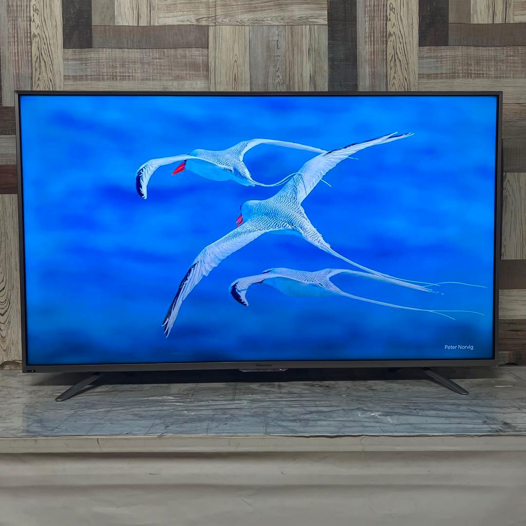 即日受渡❣️全国送料込ハイセンス50型4K液晶テレビ外付けHDD裏番組録画対応