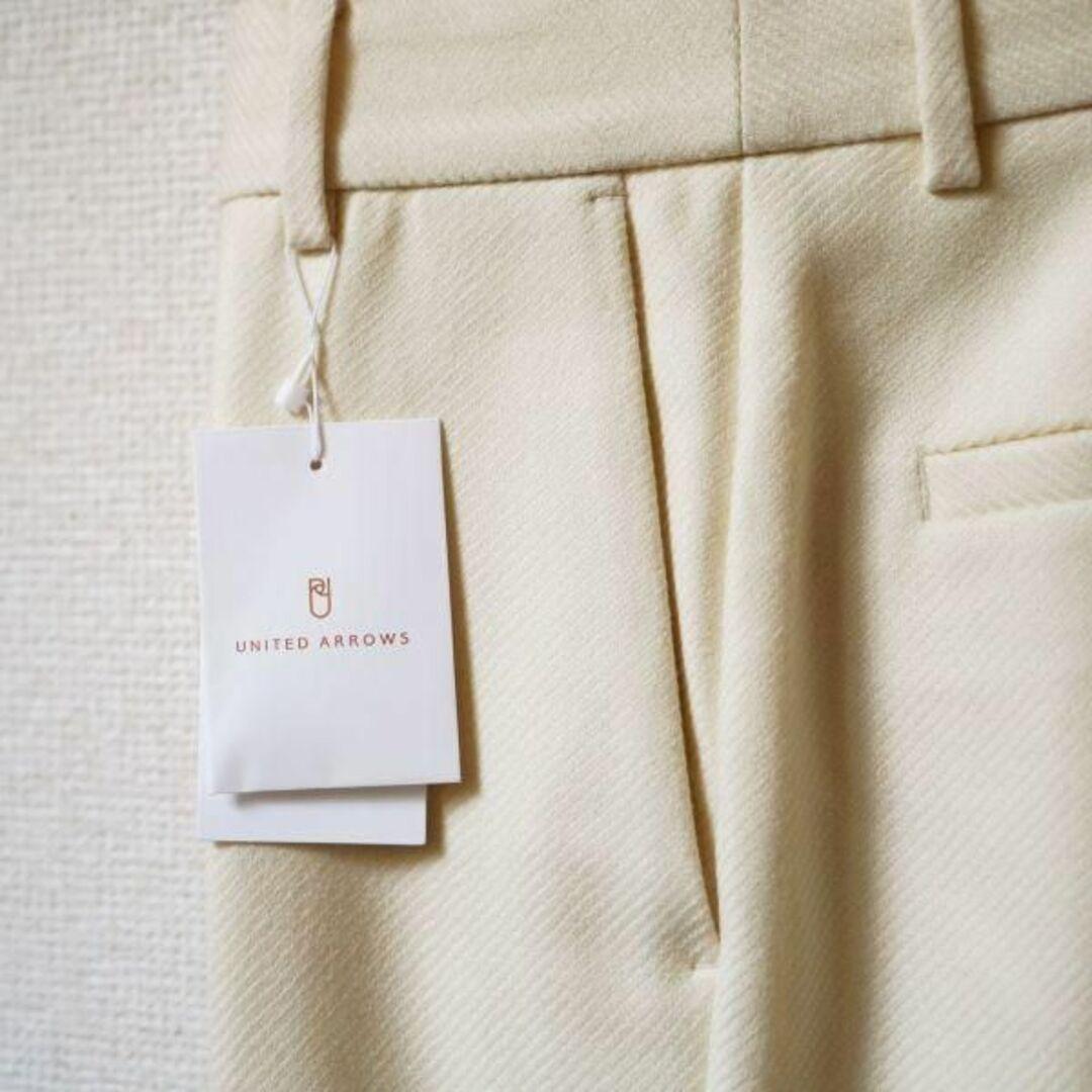 ユナイテッドアローズ UNITED ARROWS テーパード パンツ ホワイト