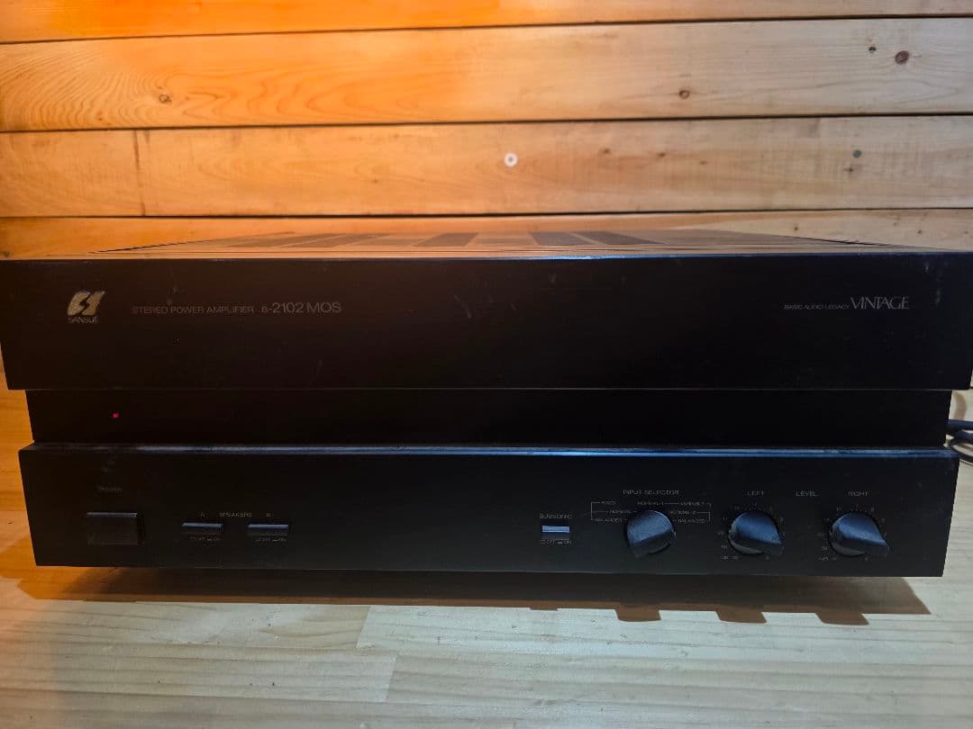 動作確認済み　SANSUI B-2102 MOS ステレオパワーアンプ