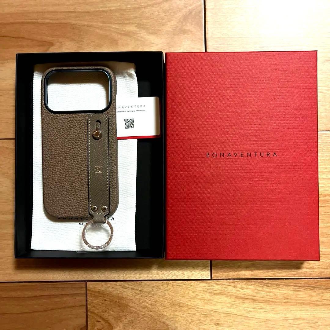 BONAVENTURA iPhone 17Pro ハンドル付ケース ストラップ付