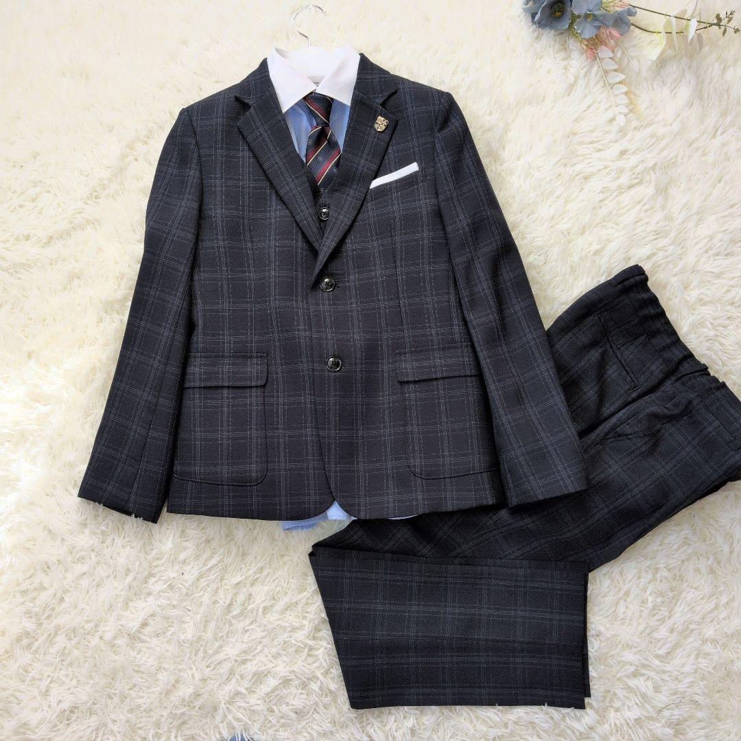 160 ワルツバイビームスデザインキッズフォーマルスーツ 卒業式 入学式 男の子