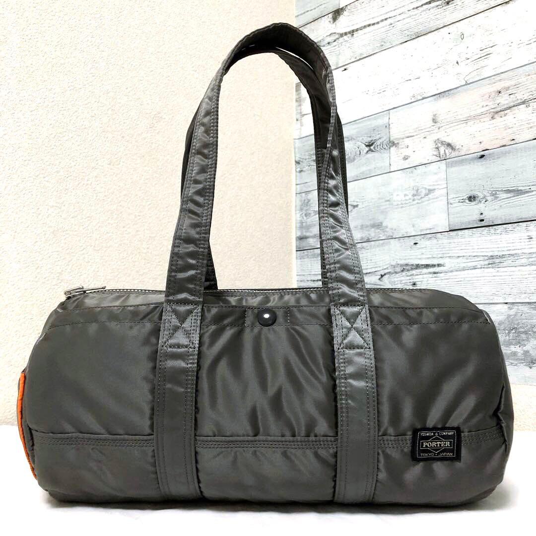 超美品✨希少 ポータータンカー ミニダッフル ボストンバッグLグレー 吉田カバン