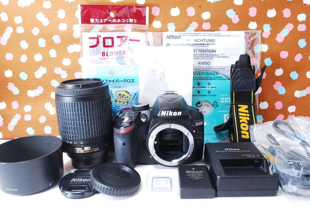 ✨望遠レンズ✨元箱付き✨Nikon D3200 レンズセット