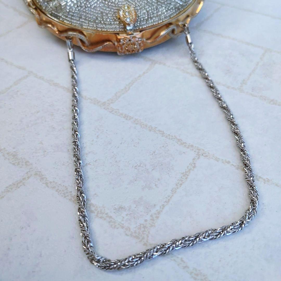 LUMYルミーはしもと ビーズバッグ がま口 栞 鏡付 着物ドレス 希少 美品